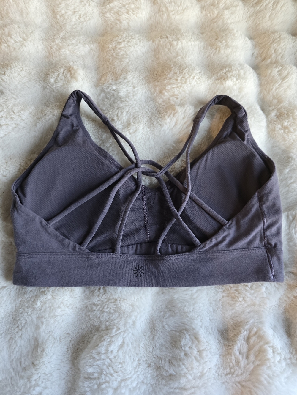 Athleta Set With Solace Bra And Salutation Stash 7/8 Dusk Violet - Picture 3 of 6